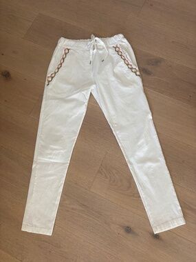 Venti6 white casual pant